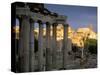 View Across Roman Forum Towards Colosseum and St. Francesca Romana, Rome, Lazio, Italy-John Miller-Stretched Canvas