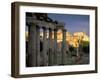 View Across Roman Forum Towards Colosseum and St. Francesca Romana, Rome, Lazio, Italy-John Miller-Framed Photographic Print