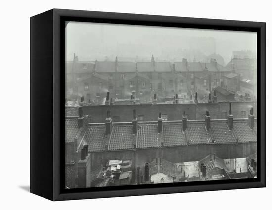 View across Roof Tops, Bethnal Green, London, 1923-null-Framed Stretched Canvas