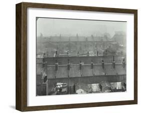 View across Roof Tops, Bethnal Green, London, 1923-null-Framed Photographic Print