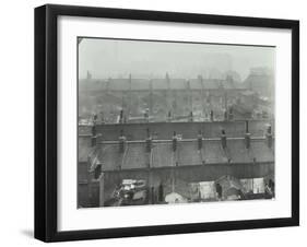 View across Roof Tops, Bethnal Green, London, 1923-null-Framed Premium Photographic Print