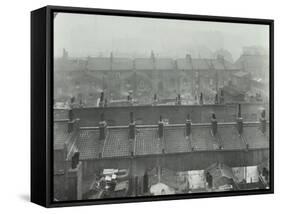 View across Roof Tops, Bethnal Green, London, 1923-null-Framed Stretched Canvas