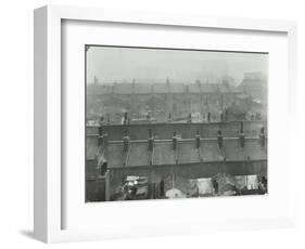 View across Roof Tops, Bethnal Green, London, 1923-null-Framed Photographic Print