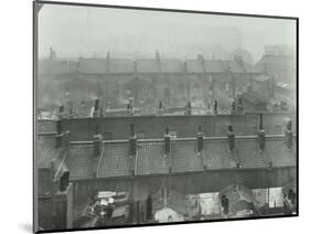 View across Roof Tops, Bethnal Green, London, 1923-null-Mounted Photographic Print