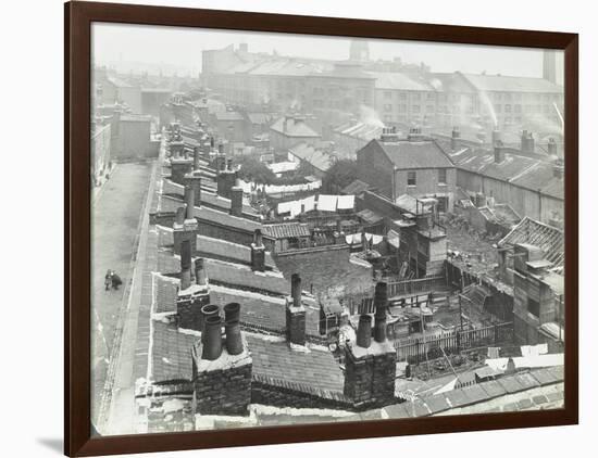 View across Roof Tops to Pinks Factory, Tabard Street, Southwark, London, 1916-null-Framed Photographic Print