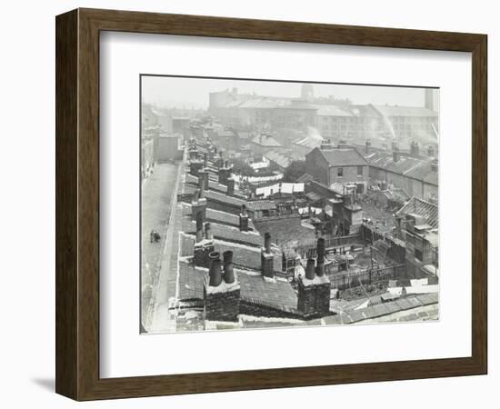 View across Roof Tops to Pinks Factory, Tabard Street, Southwark, London, 1916-null-Framed Photographic Print