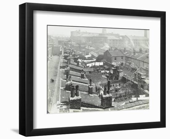 View across Roof Tops to Pinks Factory, Tabard Street, Southwark, London, 1916-null-Framed Photographic Print