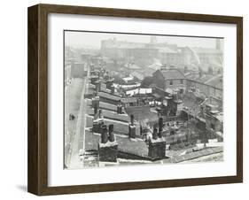 View across Roof Tops to Pinks Factory, Tabard Street, Southwark, London, 1916-null-Framed Premium Photographic Print