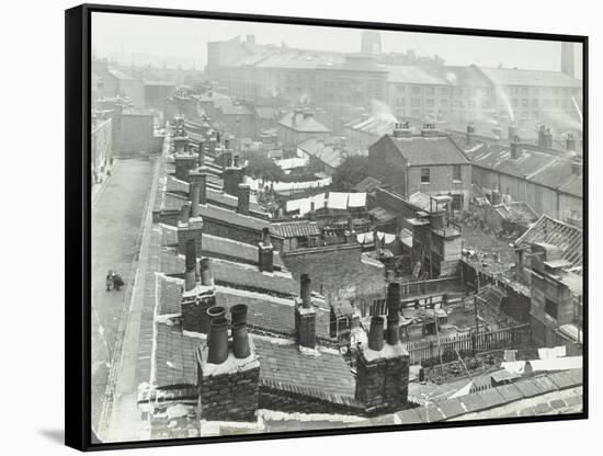 View across Roof Tops to Pinks Factory, Tabard Street, Southwark, London, 1916-null-Framed Stretched Canvas