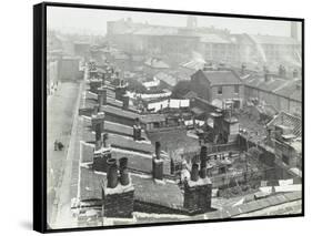 View across Roof Tops to Pinks Factory, Tabard Street, Southwark, London, 1916-null-Framed Stretched Canvas