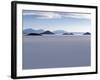 View across Salar De Uyuni, the Largest Salt Flat in World, Towards the Distant Andean Peaks-John Warburton-lee-Framed Photographic Print