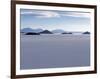 View across Salar De Uyuni, the Largest Salt Flat in World, Towards the Distant Andean Peaks-John Warburton-lee-Framed Photographic Print