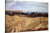 View across Sandown Bay, Isle of Wight, Circa 1855-Richard Burchett-Stretched Canvas