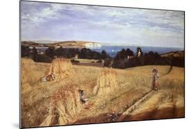 View across Sandown Bay, Isle of Wight, Circa 1855-Richard Burchett-Mounted Giclee Print