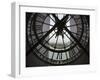 View Across Seine River from Transparent Face of Clock in the Musee d'Orsay, Paris, France-Jim Zuckerman-Framed Premium Photographic Print