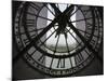 View Across Seine River from Transparent Face of Clock in the Musee d'Orsay, Paris, France-Jim Zuckerman-Mounted Photographic Print