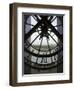 View Across Seine River Through Transparent Face of Clock in the Musee d'Orsay, Paris, France-Jim Zuckerman-Framed Photographic Print