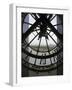 View Across Seine River Through Transparent Face of Clock in the Musee d'Orsay, Paris, France-Jim Zuckerman-Framed Photographic Print