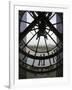 View Across Seine River Through Transparent Face of Clock in the Musee d'Orsay, Paris, France-Jim Zuckerman-Framed Photographic Print