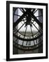 View Across Seine River Through Transparent Face of Clock in the Musee d'Orsay, Paris, France-Jim Zuckerman-Framed Photographic Print