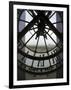 View Across Seine River Through Transparent Face of Clock in the Musee d'Orsay, Paris, France-Jim Zuckerman-Framed Photographic Print