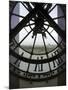 View Across Seine River Through Transparent Face of Clock in the Musee d'Orsay, Paris, France-Jim Zuckerman-Mounted Photographic Print