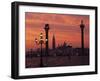 View across St. Marks Square Towards San Giorgio Maggiore at Sunrise, Venice, Veneto, Italy-Lee Frost-Framed Photographic Print
