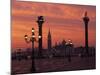 View across St. Marks Square Towards San Giorgio Maggiore at Sunrise, Venice, Veneto, Italy-Lee Frost-Mounted Photographic Print