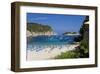 View across the Bay of Port de Sant Miquel, Island of Ibiza, Balearic Islands, Spain-null-Framed Art Print