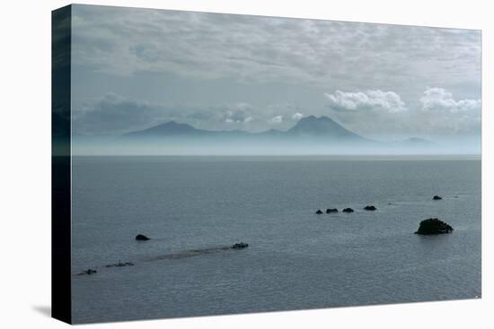 View across the Bay of Tunis-CM Dixon-Stretched Canvas