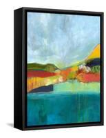 View across the Bay-Jan Weiss-Framed Stretched Canvas