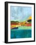 View across the Bay-Jan Weiss-Framed Art Print