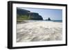 View across the Black and White Sands of Talisker Bay-Ruth Tomlinson-Framed Photographic Print