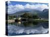 View Across the Caledonian Canal to Ben Nevis and Fort William, Corpach, Highland Region, Scotland-Lee Frost-Stretched Canvas