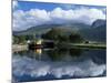 View Across the Caledonian Canal to Ben Nevis and Fort William, Corpach, Highland Region, Scotland-Lee Frost-Mounted Photographic Print