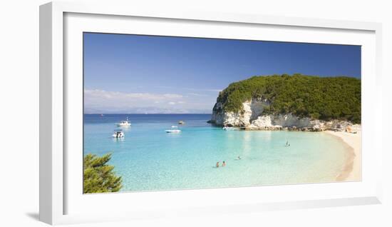 View across the Clear Turquoise Waters of Vrika Bay-Ruth Tomlinson-Framed Photographic Print