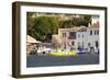 View across the Colourful Harbour, Loggos, Paxos, Paxi, Corfu, Ionian Islands, Greek Islands-Ruth Tomlinson-Framed Photographic Print