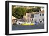 View across the Colourful Harbour, Loggos, Paxos, Paxi, Corfu, Ionian Islands, Greek Islands-Ruth Tomlinson-Framed Photographic Print