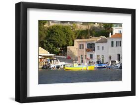 View across the Colourful Harbour, Loggos, Paxos, Paxi, Corfu, Ionian Islands, Greek Islands-Ruth Tomlinson-Framed Photographic Print