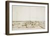 View across the Garden of the Villa Loredan (Pen and Brown Ink with Brown Wash on White Paper)-Francesco Guardi-Framed Giclee Print