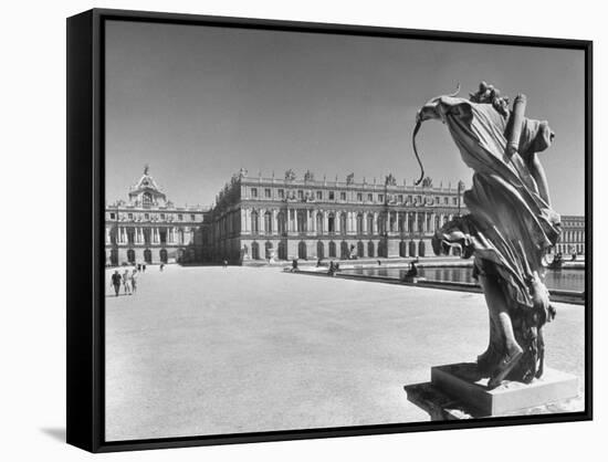 View across the Grounds of the Versailles, Where the Royalty Resides-Hans Wild-Framed Stretched Canvas