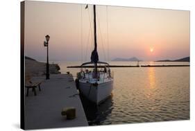 View across the Harbour at Sunrise, Frikes, Ithaca (Ithaki), Ionian Islands, Greece-Ruth Tomlinson-Stretched Canvas
