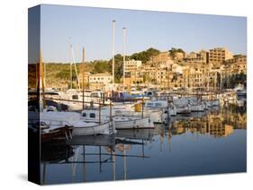 View across the Harbour at Sunrise, Port De Soller, Mallorca, Balearic Islands, Spain, Mediterranea-Ruth Tomlinson-Stretched Canvas