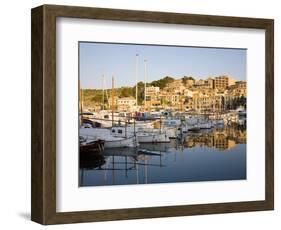 View across the Harbour at Sunrise, Port De Soller, Mallorca, Balearic Islands, Spain, Mediterranea-Ruth Tomlinson-Framed Photographic Print