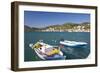 View across the Harbour, Colourful Fishing Boat in Foreground, Vathy (Vathi)-Ruth Tomlinson-Framed Photographic Print