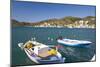 View across the Harbour, Colourful Fishing Boat in Foreground, Vathy (Vathi)-Ruth Tomlinson-Mounted Photographic Print