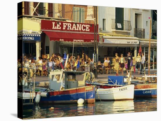 View across the Harbour in the Evening, Cassis, Bouches-Du-Rhone, Cote D'Azur, Provence, France-Tomlinson Ruth-Stretched Canvas