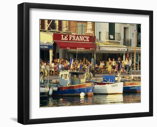 View across the Harbour in the Evening, Cassis, Bouches-Du-Rhone, Cote D'Azur, Provence, France-Tomlinson Ruth-Framed Photographic Print