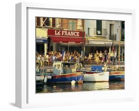 View across the Harbour in the Evening, Cassis, Bouches-Du-Rhone, Cote D'Azur, Provence, France-Tomlinson Ruth-Framed Photographic Print