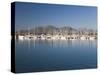 View across the Harbour Port D'Alcudia, Mallorca, Balearic Islands, Spain, Mediterranean, Europe-Ruth Tomlinson-Stretched Canvas